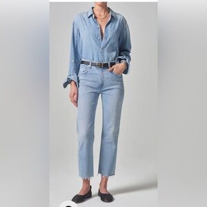 Citizens of Humanity 28 Daphne stovepipe crop excellent condition like new